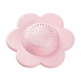 Maxbell Floral Style Shower Drain Covers Simple Drainage for Kitchen Bathroom Pink