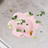 Maxbell Floral Style Shower Drain Covers Simple Drainage for Kitchen Bathroom Pink