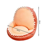 Maxbell Chair Seat Cushion Lazy Sofa Support Pillow for Dining Room Bedroom Crocodile