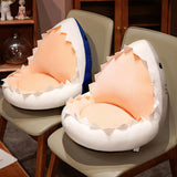Maxbell Chair Seat Cushion Lazy Sofa Support Pillow for Dining Room Bedroom Blue shark