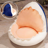 Maxbell Chair Seat Cushion Lazy Sofa Support Pillow for Dining Room Bedroom Blue shark
