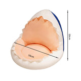Maxbell Chair Seat Cushion Lazy Sofa Support Pillow for Dining Room Bedroom Blue shark