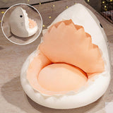 Maxbell Chair Seat Cushion Lazy Sofa Support Pillow for Dining Room Bedroom gray shark