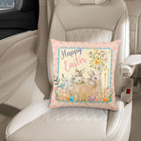 Maxbell 18x18 inch Pillow Covers with Zipper Couch Pillows for Sofa Chair Decoration Happy Easter