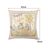 Maxbell 18x18 inch Pillow Covers with Zipper Couch Pillows for Sofa Chair Decoration Happy Easter