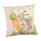 Maxbell 18x18 inch Pillow Covers with Zipper Couch Pillows for Sofa Chair Decoration Bunny