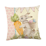 Maxbell 18x18 inch Pillow Covers with Zipper Couch Pillows for Sofa Chair Decoration Bunny