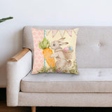Maxbell 18x18 inch Pillow Covers with Zipper Couch Pillows for Sofa Chair Decoration Bunny
