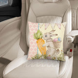 Maxbell 18x18 inch Pillow Covers with Zipper Couch Pillows for Sofa Chair Decoration Bunny