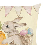 Maxbell 18x18 inch Pillow Covers with Zipper Couch Pillows for Sofa Chair Decoration Bunny