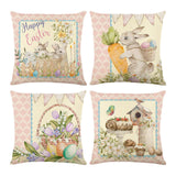 Maxbell 18x18 inch Pillow Covers with Zipper Couch Pillows for Sofa Chair Decoration Bunny