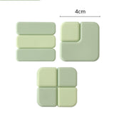 Maxbell 3Pcs Wall Protectors Door Stopper Durable Simple for Chair Back Doorknobs Green