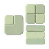 Maxbell 3Pcs Wall Protectors Door Stopper Durable Simple for Chair Back Doorknobs Green