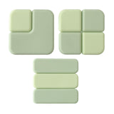 Maxbell 3Pcs Wall Protectors Door Stopper Durable Simple for Chair Back Doorknobs Green