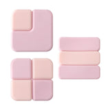 Maxbell 3Pcs Wall Protectors Door Stopper Durable Simple for Chair Back Doorknobs Pink