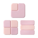 Maxbell 3Pcs Wall Protectors Door Stopper Durable Simple for Chair Back Doorknobs Pink