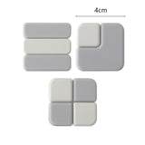 Maxbell 3Pcs Wall Protectors Door Stopper Durable Simple for Chair Back Doorknobs Gray