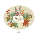 Maxbell Playroom Rug Round Floor Mat Crawling Play Mat Soft for Nursery Bedroom 80cm