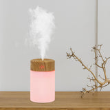 Maxbell Mini Air Humidifier Car with Night light Electric Silent Office Bedroom Light Wood Grain
