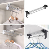 Maxbell Clothing Hanger Telescopic Rod Support Rod Clothes Drying Rack for Wardrobe 16inch