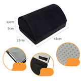 Maxbell Multipurpose Footrest Cushion Memory Foam Portable for Camping Dorm Sofa