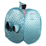 Maxbell Single Personal Sauna Room Tent SPA Sauna Room Tent Folding Full Body Blue