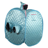 Maxbell Single Personal Sauna Room Tent SPA Sauna Room Tent Folding Full Body Blue