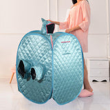 Maxbell Single Personal Sauna Room Tent SPA Sauna Room Tent Folding Full Body Blue