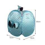 Maxbell Single Personal Sauna Room Tent SPA Sauna Room Tent Folding Full Body Blue