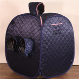 Maxbell Single Personal Sauna Room Tent SPA Sauna Room Tent Folding Full Body Dark Blue