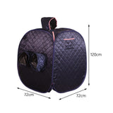 Maxbell Single Personal Sauna Room Tent SPA Sauna Room Tent Folding Full Body Dark Blue