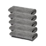 Maxbell 5x Multifunctional Microfiber Cleaning Cloth Washable for Bathroom Car Gray 20cmx30cm