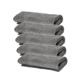 Maxbell 5x Multifunctional Microfiber Cleaning Cloth Washable for Bathroom Car Gray 20cmx30cm