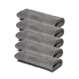 Maxbell 5x Multifunctional Microfiber Cleaning Cloth Washable for Bathroom Car Gray 20cmx30cm