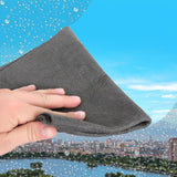 Maxbell 5x Multifunctional Microfiber Cleaning Cloth Washable for Bathroom Car Gray 20cmx30cm