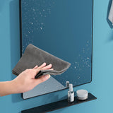 Maxbell 5x Multifunctional Microfiber Cleaning Cloth Washable for Bathroom Car Gray 20cmx30cm