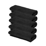 Maxbell 5x Multifunctional Microfiber Cleaning Cloth Washable for Bathroom Car Black 20cmx30cm