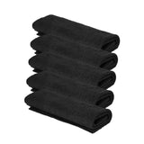 Maxbell 5x Multifunctional Microfiber Cleaning Cloth Washable for Bathroom Car Black 20cmx30cm