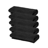 Maxbell 5x Multifunctional Microfiber Cleaning Cloth Washable for Bathroom Car Black 20cmx30cm