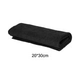 Maxbell 5x Multifunctional Microfiber Cleaning Cloth Washable for Bathroom Car Black 20cmx30cm