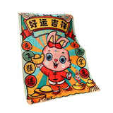 Maxbell 31"x43" Soft Throw Blanket Flannel Blanket for Living Room Home Decoration Style B