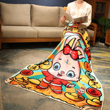 Maxbell 31"x43" Soft Throw Blanket Flannel Blanket for Living Room Home Decoration Style B