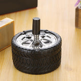 Maxbell 3.9" Push Down Ashtray Practical Smokeless Modern Home Office Tabletop