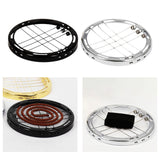 Maxbell Mini Carbon Holder Burner Multipurpose Holder Round for Home Bedroom Black