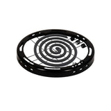 Maxbell Mini Carbon Holder Burner Multipurpose Holder Round for Home Bedroom Black