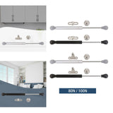 Maxbell Gas Spring Lift Support Struts Universal for Toy Box Wardrobe Cabinet Door wood Argent 80N