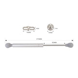 Maxbell Gas Spring Lift Support Struts Universal for Toy Box Wardrobe Cabinet Door wood Argent 100N
