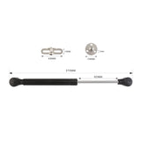 Maxbell Gas Spring Lift Support Struts Universal for Toy Box Wardrobe Cabinet Door Black wood 80N