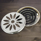 Maxbell Classical Coil Holder Fireproof Burner Holder with Lid for Home Patio Hiking