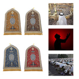 Maxbell Flannel Prayer Rug Floor Carpet for Living Room Travel for Men and Women
